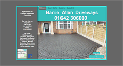 Desktop Screenshot of barrieallendriveways.com